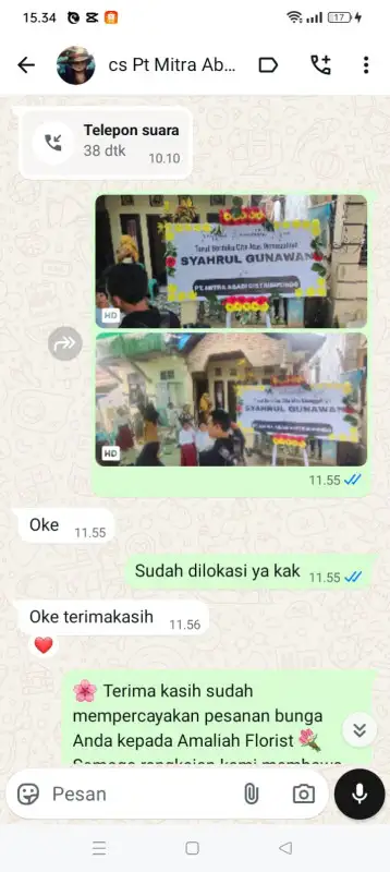 Testimonial Papan ucapan BONE BOLANGO